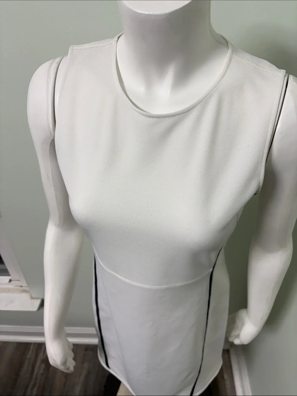 Tory Burch Sport White & Navy Preppy Tennis Dress
